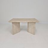 Rectangle Travertine Coffee or Side Table, Italy 1980s