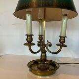 Lampe bouillotte en bronze et tôle, XXe siècle