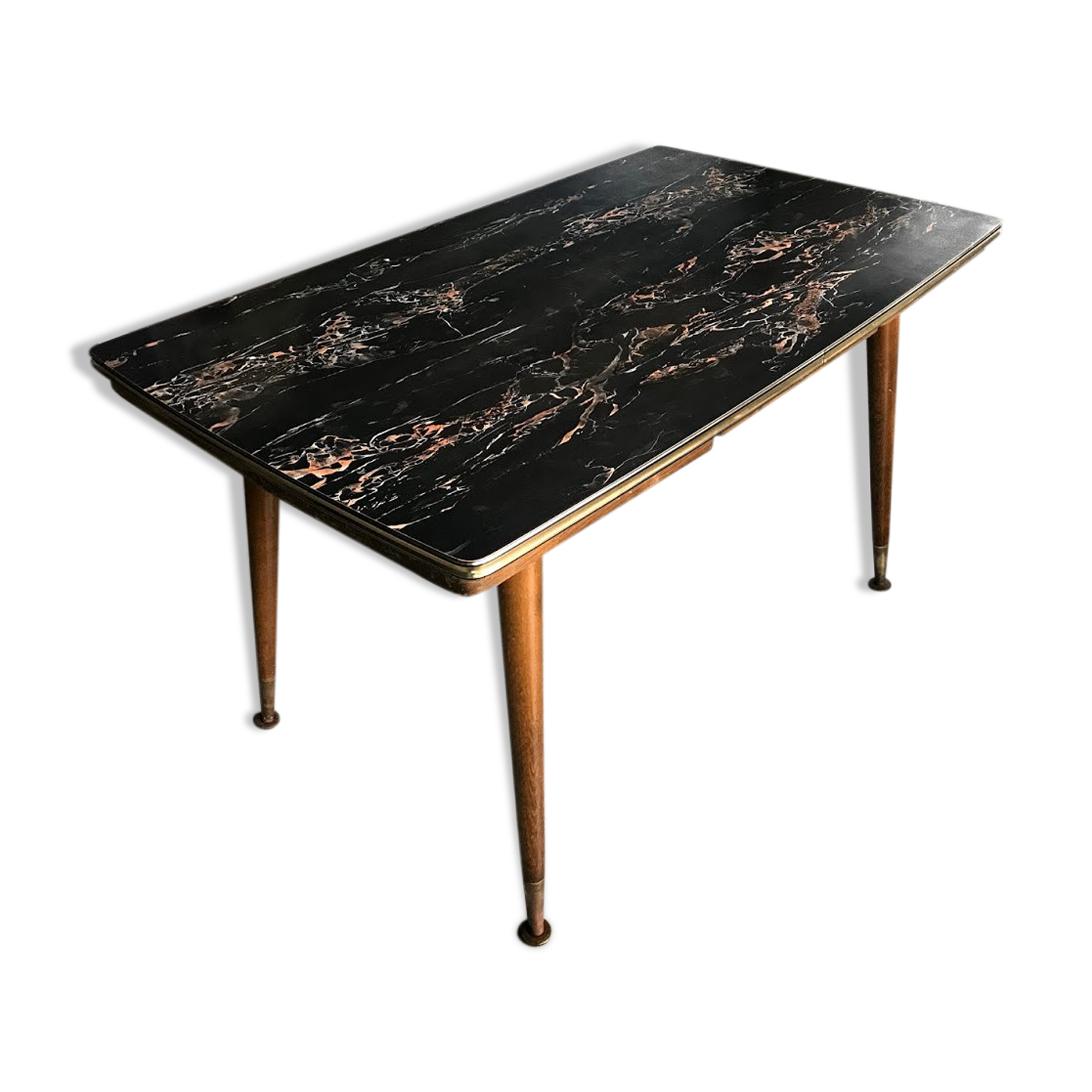 1960s adjustable and expandable dining table