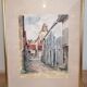 Tableau aquarelle ruelle