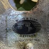 Brass leaf candle holder