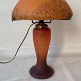 Vintage mushroom lamp in glass paste