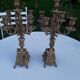 Paire de chandeliers en bronze