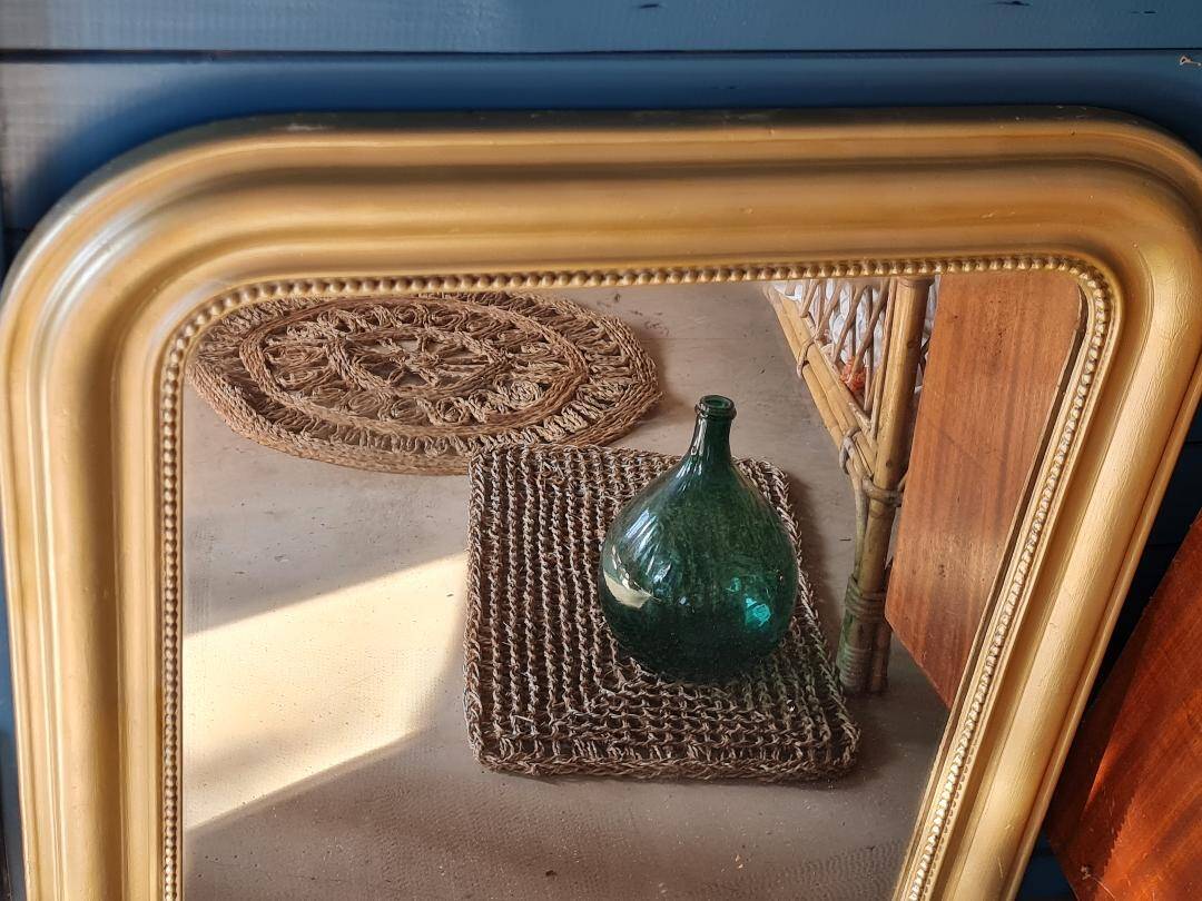 Miroir Louis Philippe doré 88 x 72