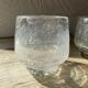 Set punch ou cocktail en verre soufflé bullé , esprit Biot