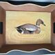 Painted wooden serving tray