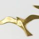 Pair of brass birds