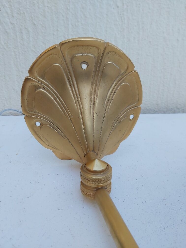 Pair of gilded bronze wall lamps