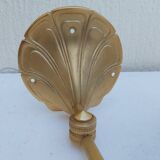 Pair of gilded bronze wall lamps