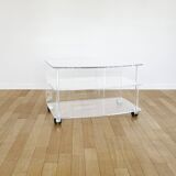 Vintage transparent plexiglass service
