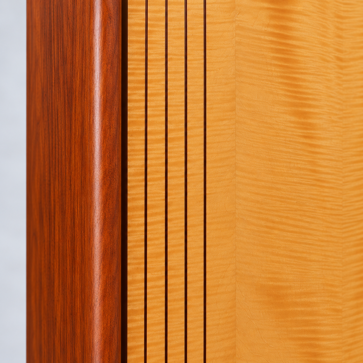 Vintage 4-door wardrobe / linen cabinet from the 1960s or 70s