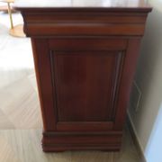 Cherrywood chest of drawers with ogee – 4 drawers – 80s – Louis Philippe style