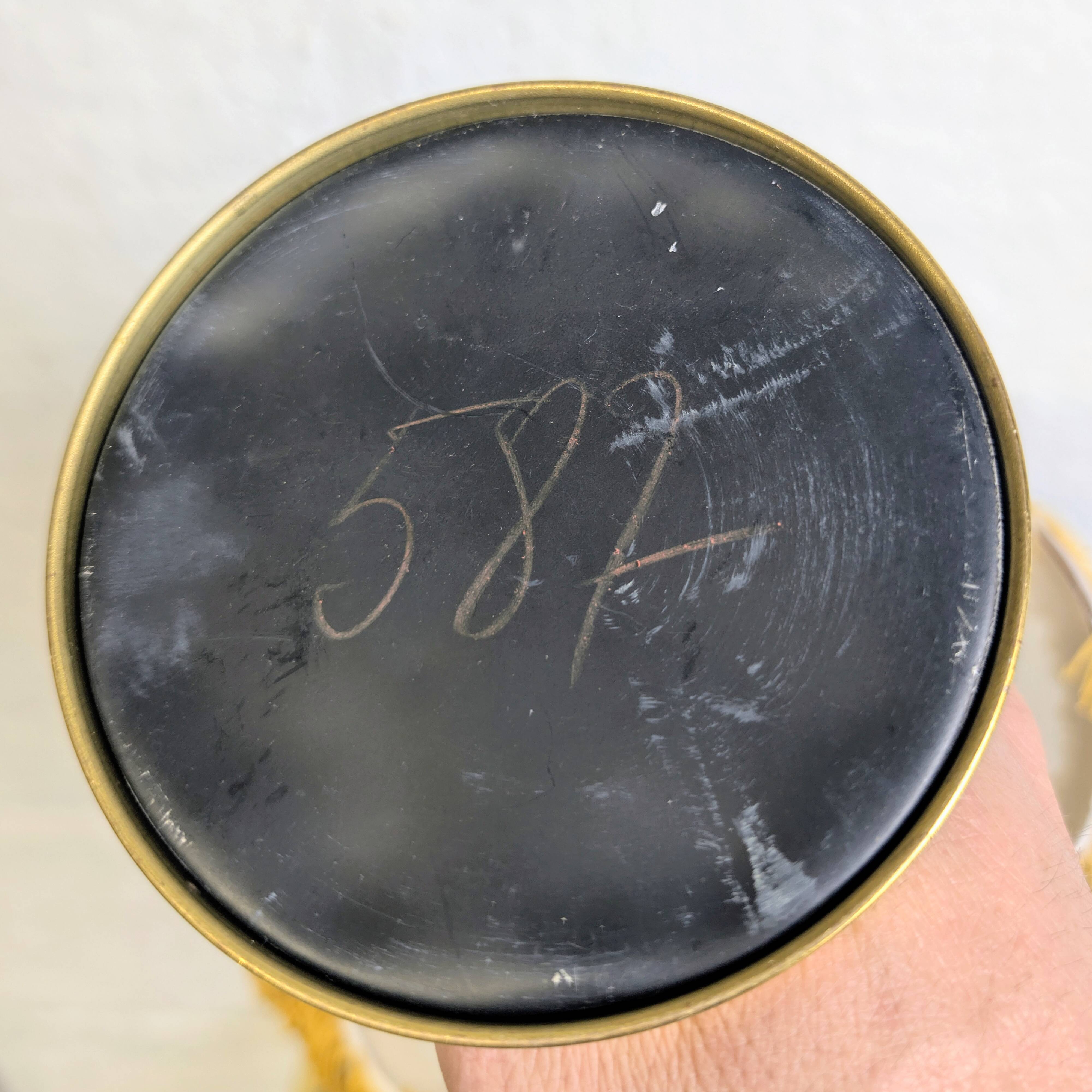 Gold metal bedside lamp