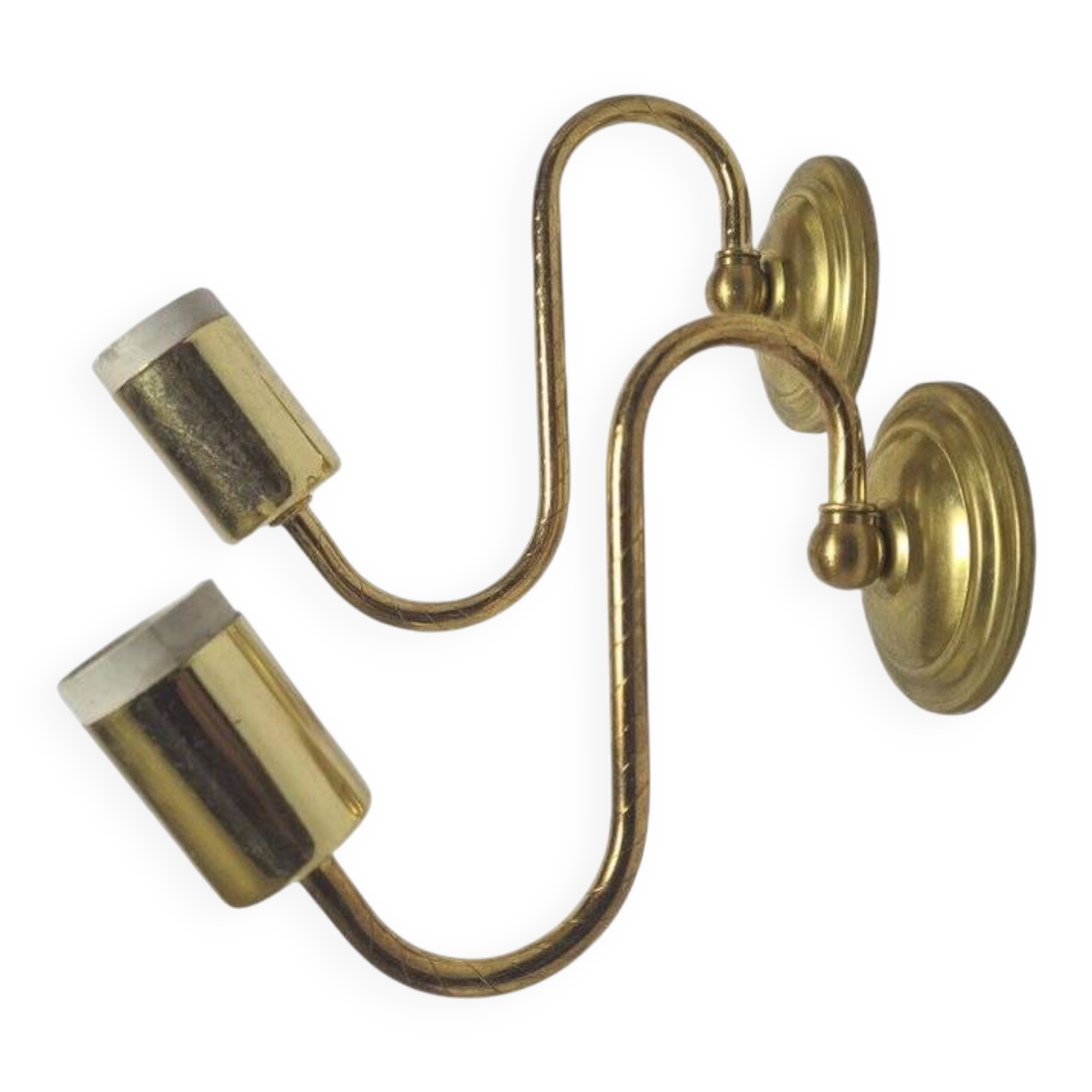 Art Deco wall lamps, Poland, 1950s, set of 2