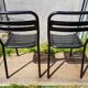 Lot 4 chaises Tolix T2 & table blanche vintage