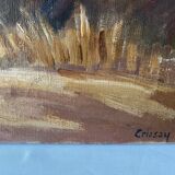 Painting on canvas signed
