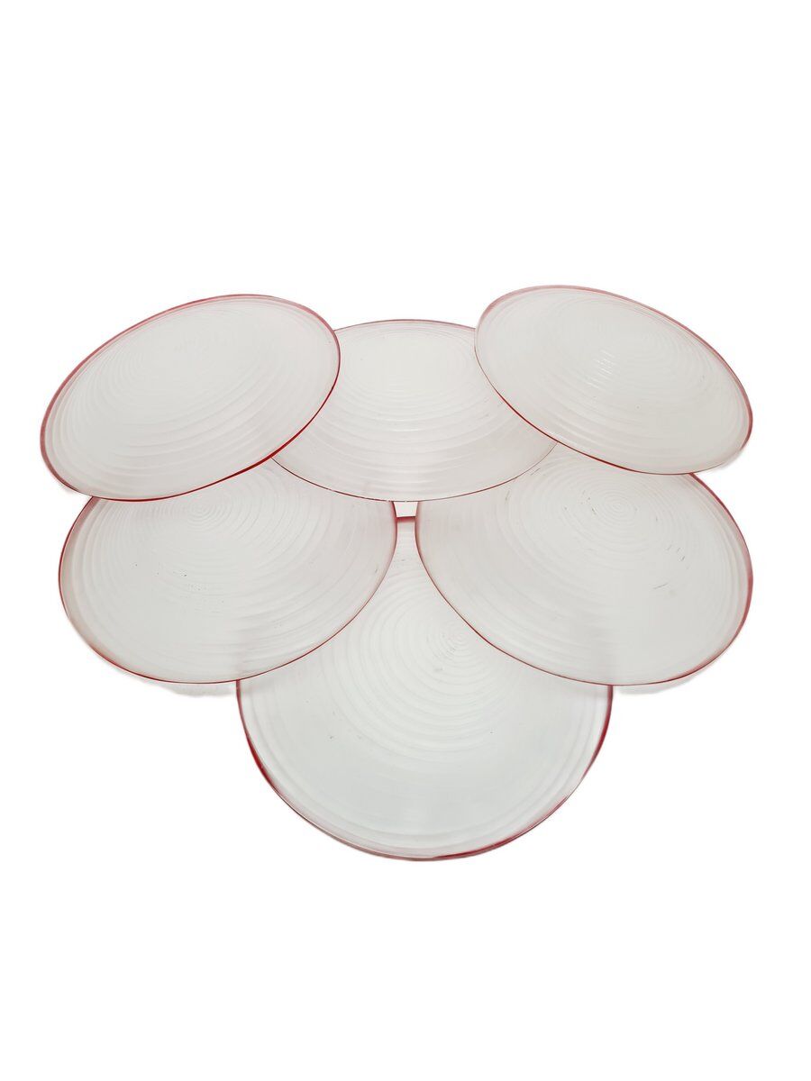 Rotor dessert set by J. Drost for Ząbkowice Gospodarcza Huta, Poland, 1970s, set of 6