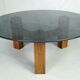 Table basse italienne moderne de bois de rose années 60