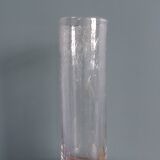 Bubble glass cylinder vase