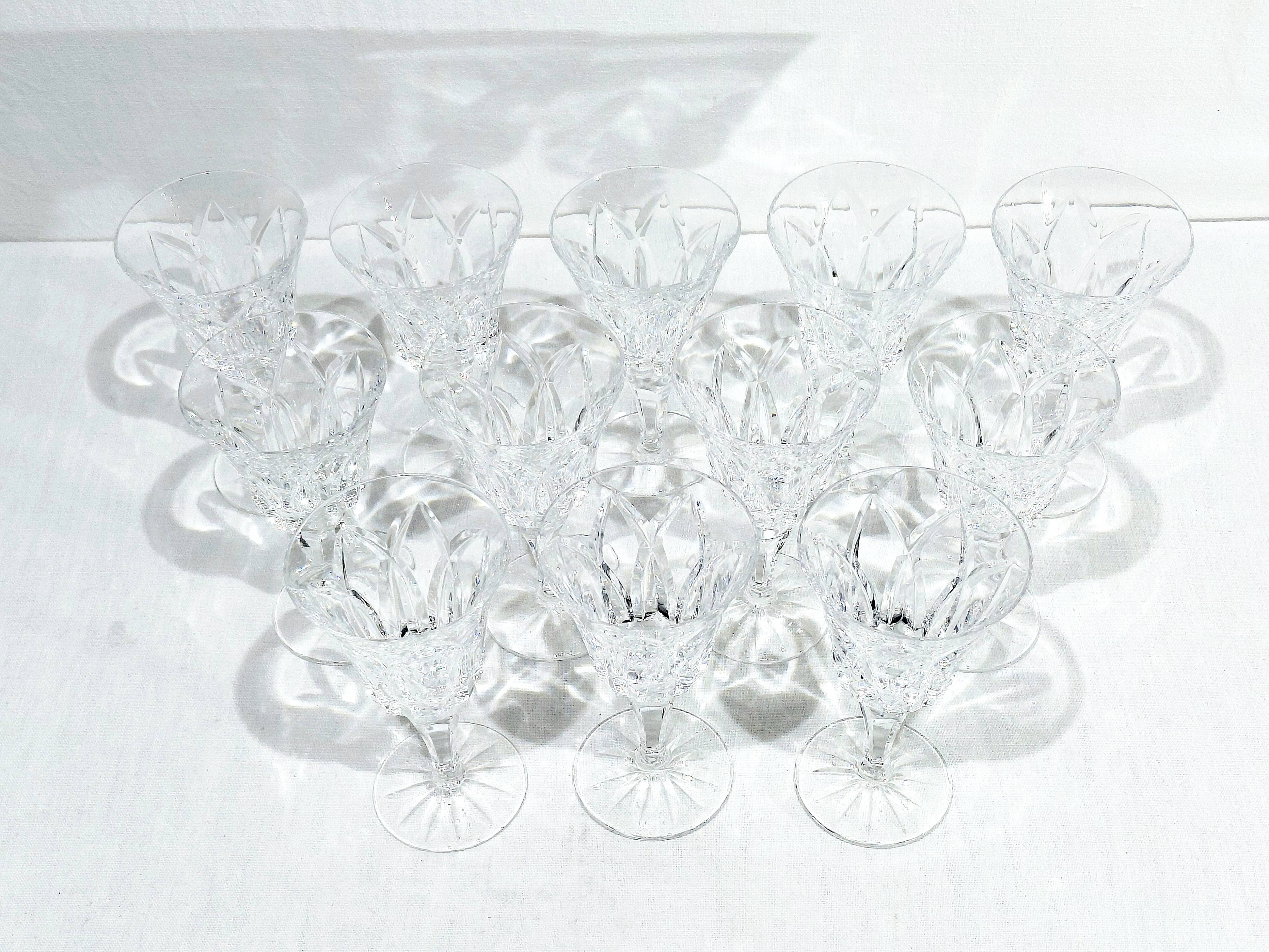 12 water glasses st louis camargue model