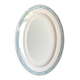 Large oval dish St Amand in blue ironstone