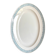 Large oval dish St Amand in blue ironstone