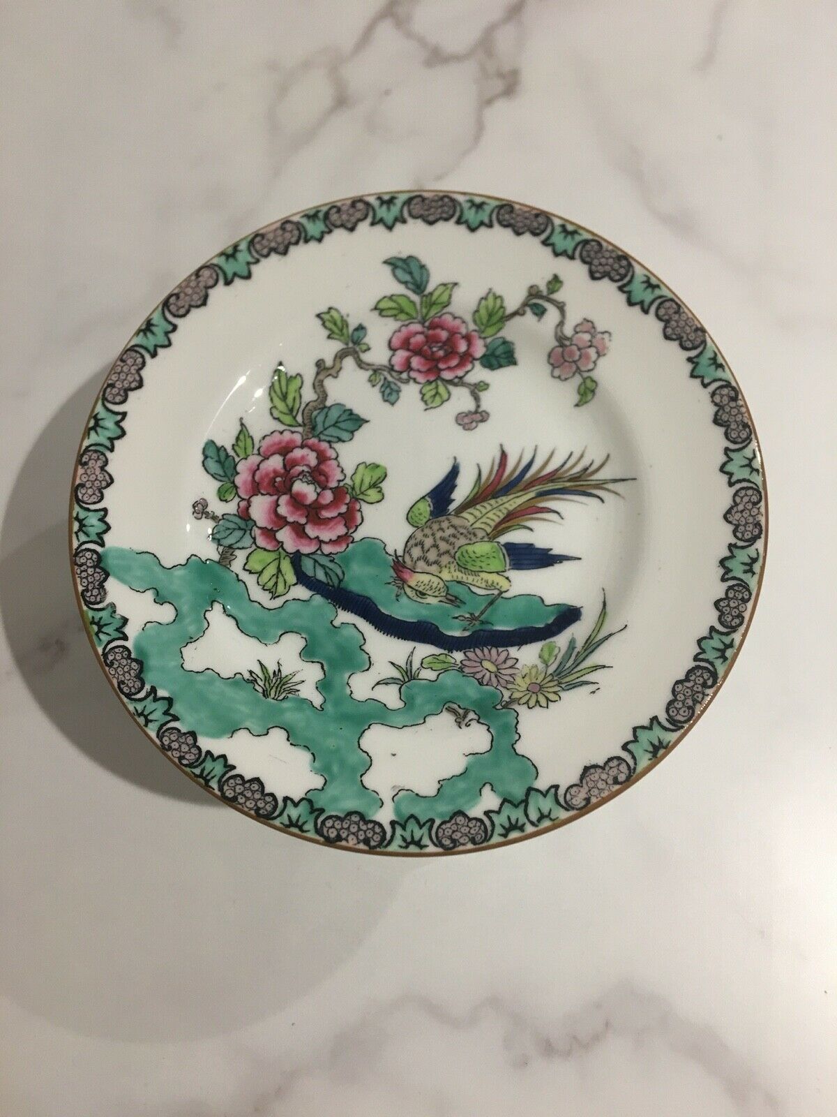 Royal Crown Staffordshire porcelain trio for Fortnum and Mason