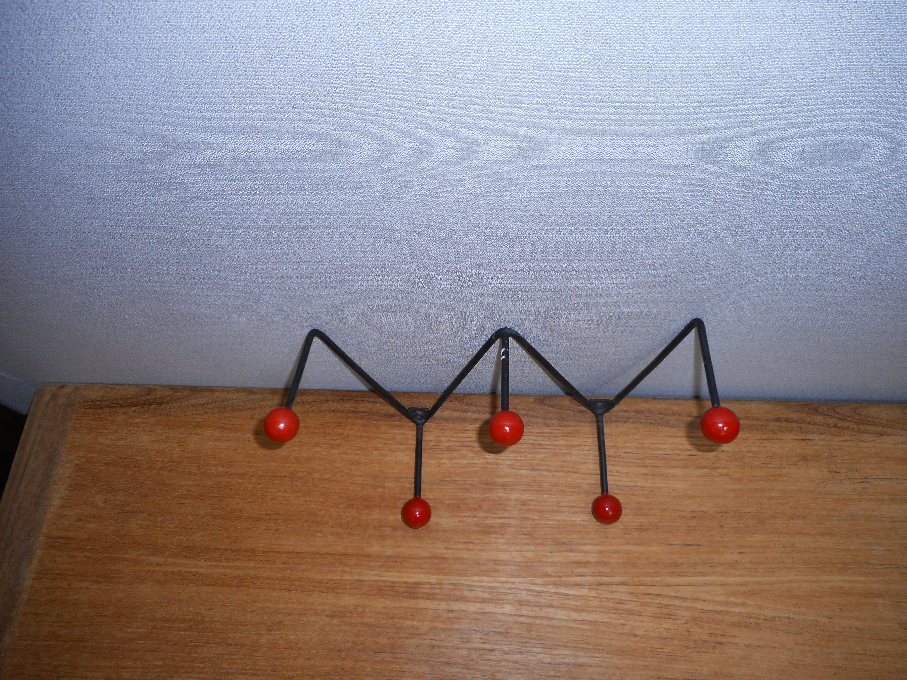 Coat rack in black iron