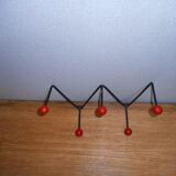 Coat rack in black iron