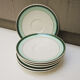 5 old cups & saucers in ceramic KG Lunéville