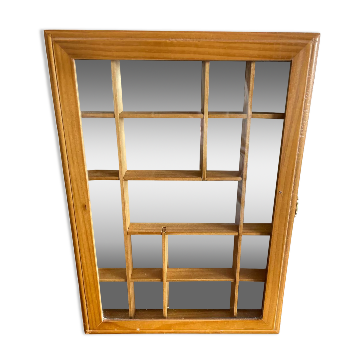 Wall display case for miniatures