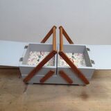 50's sewing basket