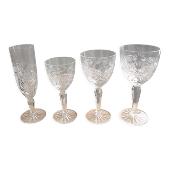 Bohemian crystal glass service