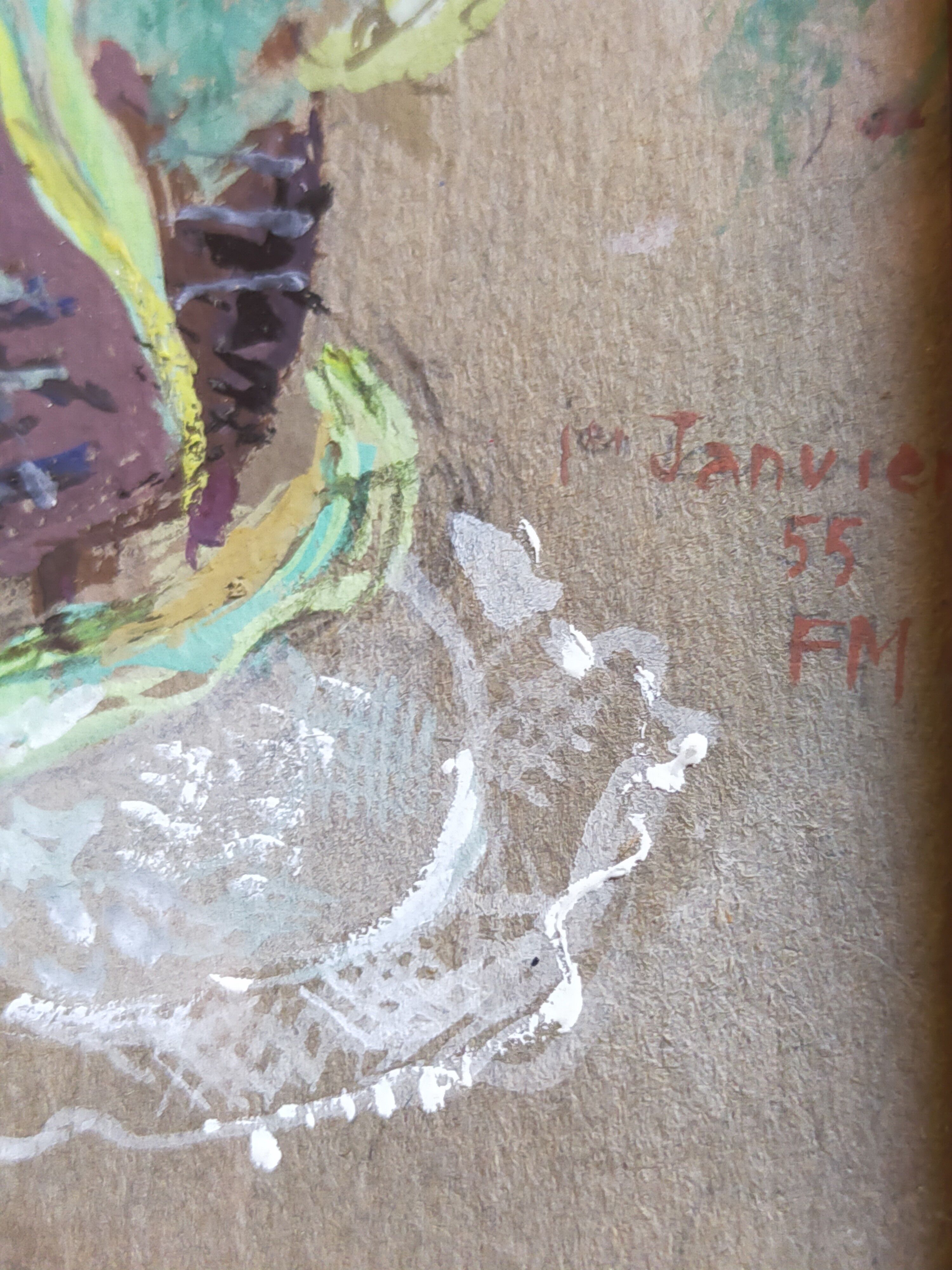 Tableau "la corbeille aux tulipes"