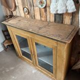 Patinated display case