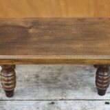 Wooden stool, small stool, plant holder, interior decoration, wood stool Measurement: height 16