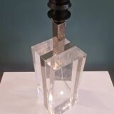 Large table lamp in Altuglass and metal from the 70s