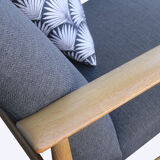 1960s Armchair Wilhelm Knoll in oak wood