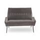 Two-seater velvet sofa by Felice Rossi, 1950s.