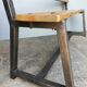 Metal bench and solid wood old vintage indus workshop
