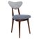 Heart-shaped chair in light and medium blue denim, Europe, 1960s