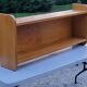 Double wall shelf in solid blond oak from the 1950s