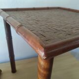 Pair of Vintage Rattan Bedside Tables