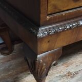 Secrétaire Anglais en acajou vers 1900