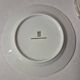 Set of 7 fine porcelain dessert plates with gilding, SFP, French company