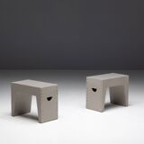 Bossche School Stools by Dom Hans van der Laan & Jan de Jong, Netherlands, 1970s