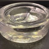Empty pocket vintage molded glass apple