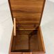 Salin Nyborg teak storage box side table on wheels, Denmark 1960’s