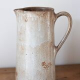 Old vintage stoneware pitcher