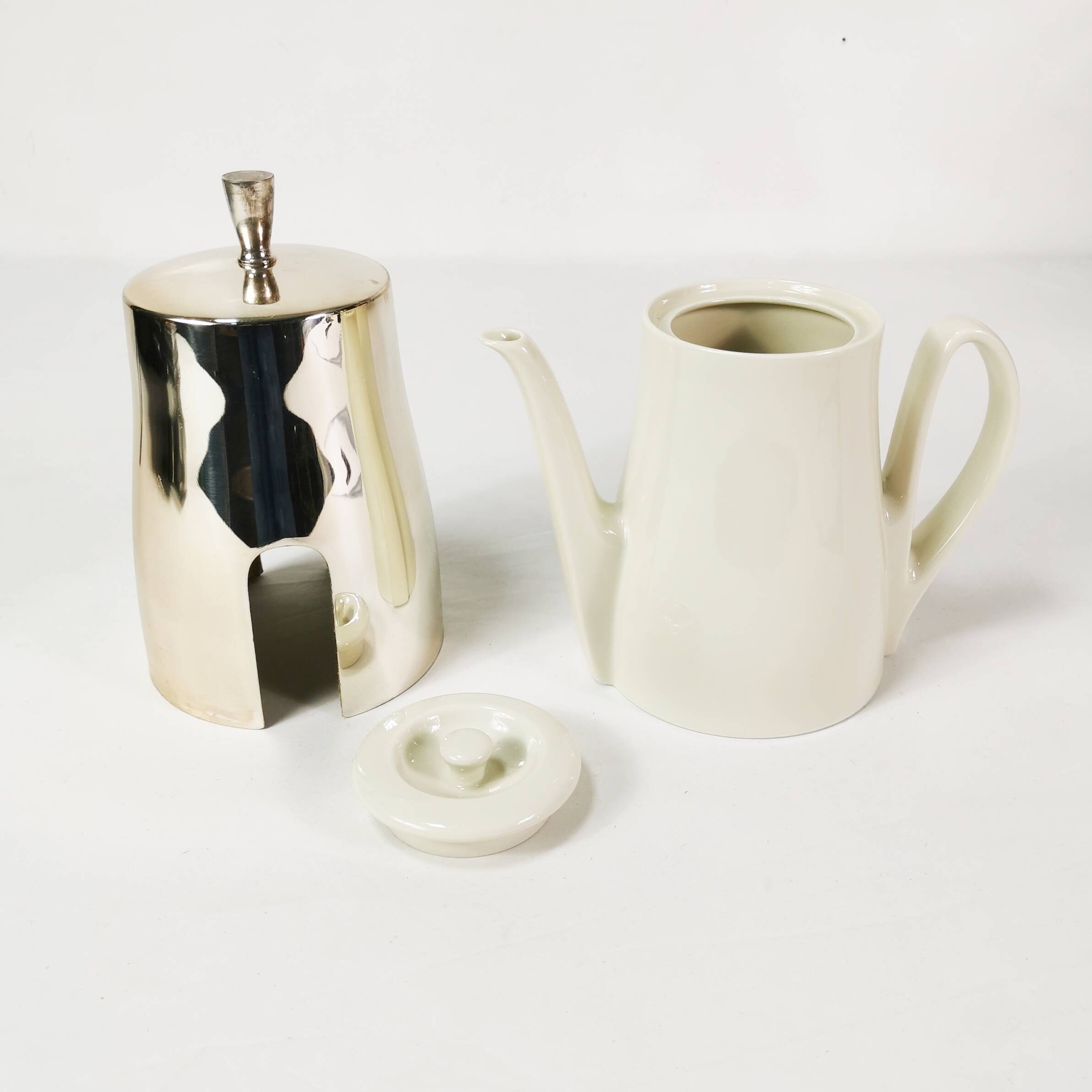 Art Deco jug with warmer, HKE, Germany, 1950s
